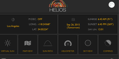 Helios Sun & Moon Calculator